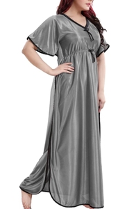 Caftán marroquí hecho a mano, vestido caftán con mangas anchas tipo murciélago, cuello en V, poliéster, corte regular, informal, para fiesta de noche, ropa de dormir. - Product Image 4