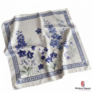 Pañuelo Cuadrado Ligero con Sensación de Seda, Tela de Alta Calidad, Accesorios de Moda Elegantes, Suministro al por Mayor, Fabricante OEM ODM - Product Image 3