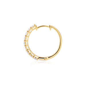 ต่างหูเพชรเลี้ยงในห้องปฏิบัติการ 1 กะรัต รับรองโดย IGI ตัวเรือนทอง 10 กะรัต ชุบโรเดียม ดีไซน์เรียบหรู สวมใส่ได้ทุกวัน เครื่องประดับคุณภาพสูง รับผลิตแบบ OEM - Product Image 5