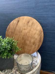 Plateau rond en bois et résine, plateau de service décoratif en résine, plateau circulaire en résine pour la décoration intérieure - Product Image 4