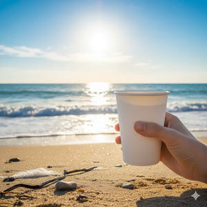 Compostable <b>Food</b> Grade Single Wall Paper Cup Eco-Friendly Disposable <b>Hot</b> and Cold Drink <b>Container</b> - Product Image 4