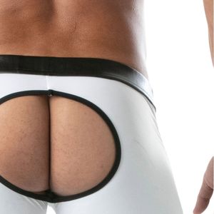 Calzoncillos Sexys para Hombre con Tirantes Cruzados en la Espalda, Color Sólido, Transpirables, de Spandex y Nailon, Corte Medio - Product Image 5