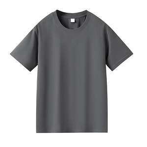 T-shirt en coton respirant à col rond et manches courtes, coupe décontractée, avec logo brodé personnalisé, fabriqué en Chine (OEM) - Product Image 5