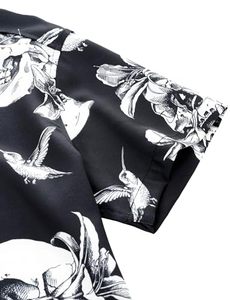 Chemise homme à manches courtes, imprimé floral tropical, décontractée, boutonnée, colorée, pour l'été, plage - Product Image 3