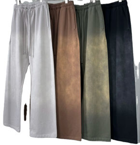 Pantalones Casuales Ligeros y Transpirables para Hombre, Lavado Medio, Ecológicos, de Tela Bondeada de 400GSM, Poliéster/Algodón, con Cordón Ajustable, Marca Glory Custom - Product Image 1