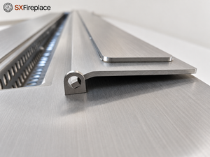 <span class=keywords><strong>Bruciatore</strong></span> a <span class=keywords><strong>Bioetanolo</strong></span> in Acciaio Inox Argento, Inserto per Caminetto Manuale con Coperchio a Cerniera, Riscaldatore da Tavolo Moderno per Soggiorno e Uso Interno - Product Image 5