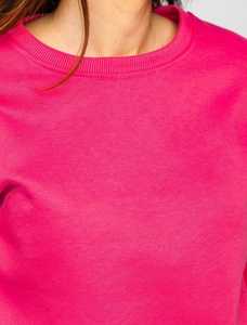 Women Solid <b>Pink</b> 100% Cotton <b>Tracksuit</b> Full Length Casual Wear Side Pockets Elastic Waist Quick Dry Regular Fit Autumn Style - Product Image 4