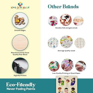 Wooden Good Habits <b>Puzzles</b> for Kids, Educational Toys for Toddlers & Preschoolers, <b>Jigsaw</b> <b>Puzzles</b> Size 20cm 20cm - Product Image 3