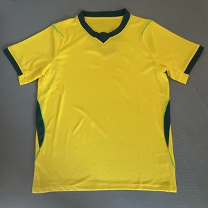 Maillot de football d'été Nouvelle saison 2026 Brésil domicile Manches courtes Uniforme Compétitions européennes 100% Coton Séchage rapide - Product Image 1