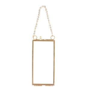 Cadre photo mural en métal et verre, finition or antique, pour décoration murale, cadre flottant pour mariage, décoration intérieure. - Product Image 1