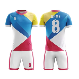 Conjunto de Uniforme de Fútbol Soccer, Camiseta y Pantalones Cortos, Talla Grande, Transpirable, Antibacterial, Absorbente de Humedad, 100% Poliéster, Ropa Deportiva - Product Image 4