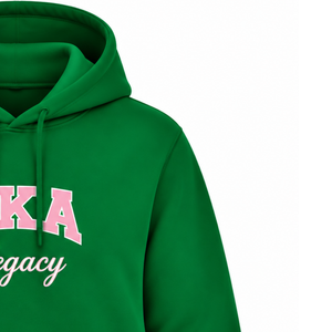<b>Pink</b> 1908 Sorority <b>Hoodie</b> with Embroidered Ivy Leaf Logo Comfortable Long Sleeve Fleece Women's Casual Sweatshirt - Product Image 4
