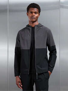 Ensemble survêtement coupe-vent color block, veste et pantalon imperméables, séchage rapide, vêtements de sport d'extérieur en nylon pour homme - Product Image 5