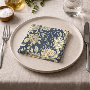 Classic Cotton Dinner Napkins, Reusable Fabric <b>Table</b> Napkins for Home <b>Kitchen</b>, Restaurant & Formal Dining - Product Image 1