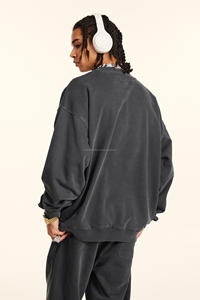 High Quality 380gsm French Terry Acid Wash Sweatshirt Sweatpants and Hoodie <b>Set</b> <b>Men</b> Tracksuits Unisex <b>Sets</b> - Product Image 6