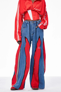 Pantalones Vaqueros Anchos Unisex con Estampado de Grafiti 3D, Pantalones de Mezclilla de Pierna Ancha con Diseño Artístico - Product Image 4