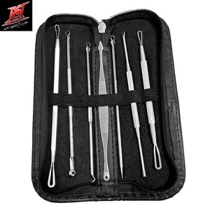Factory Price 8 PCS Pack <b>Blackhead</b> Remover Tool Stainless Steel Pimple Blemish Comedone <b>Extractor</b> Face Care Beauty Tool Set Kit - Product Image 5