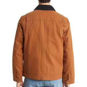Men’s <b>Canvas</b> Safari <b>Jacket</b> – Turn-Down Collar, 100% Cotton Durable <b>Work</b> Outerwear, Fashion Casual Plus-Size Korean Style Coat - Product Image 3