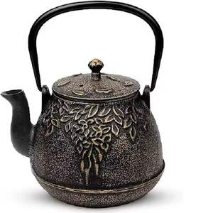 Luxury Decorative Tea Kettle Hand Painted Metal <b>Teapot</b> Colorful <b>Enamel</b> Finish Vintage Style Serving <b>Teapot</b> Gift - Product Image 5