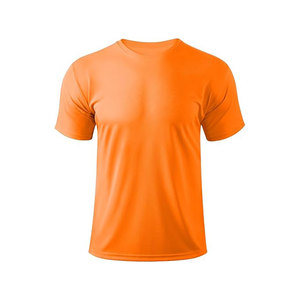 T-shirt à manches courtes pour homme, bleu royal, col rond, coupe classique, couleur unie, décontracté, tricoté, séchage rapide, style jersey - Product Image 6