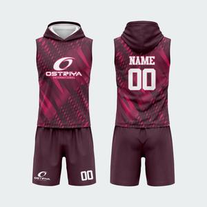 Camisetas de fútbol americano 7on7 personalizadas con logotipo, estilo con capucha, transpirables, uniformes de compresión 7v7, 100% poliéster - Product Image 6