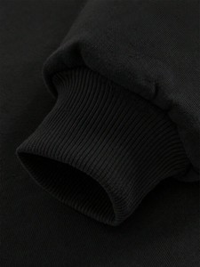 Streetwear Women Hoodies Black Pink Bow Cross <b>Back</b> Graphic Oversized Cotton Fleece <b>Drop</b> Shoulder Autumn Winter Bulk Manufacturer - Product Image 4