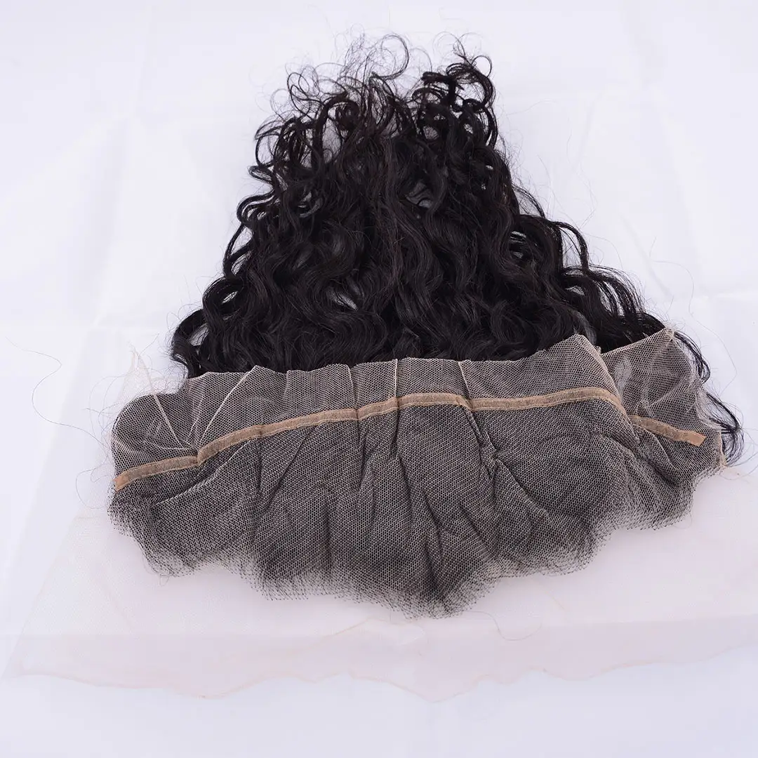 Virgin Human Hair Straight Hair Unprocessed Raw Natural Wavy Bundles Frontal Closures Weave Thin Lace 100% Human Hair Items