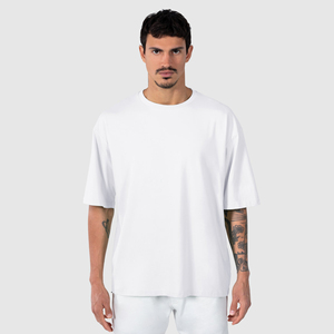 T-shirts oversize pour hommes tendance - 100% coton respirant, couleurs et tailles personnalisables, prix compétitifs - Product Image 1