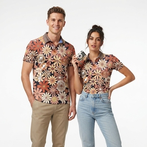 เสื้อยืดคุณภาพสูง ทรงสปอร์ต แขนสั้น ผลิตจากโพลีเอสเตอร์ 100% สกรีนลายแบบซับลิเมชั่น เสื้อโปโลชายแบบเรียบ สำหรับโปรโมชั่นหรือเล่นกอล์ฟ - Product Image 2