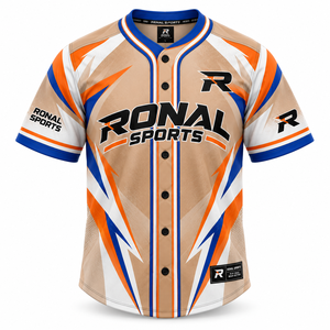 Camiseta de Béisbol RONAL SPORTS para Hombre, Manga Corta, Sublimada, con Estampado '23' en la Espalda, Absorbe la Humedad, Ajuste Atlético, para Todas las Temporadas - Product Image 1