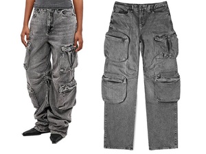 Vaqueros elásticos de cintura alta estilo vintage en oferta, transpirables, con múltiples bolsillos, lavado a la piedra, holgados, pantalones de mezclilla al por mayor OEM - Product Image 3