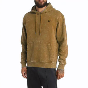 Sweat-shirts à capuche en coton mélangé, design personnalisé, effet délavé à l'acide, légers, de qualité supérieure, sweats-shirts basiques effet délavé à l'acide - Product Image 1