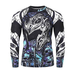 High Quality Rash Guard Training <b>Compression</b> <b>Shirt</b> Custom Logo Sportswear Supplier Wholesale Orders - Product Image 1