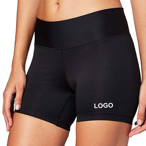 Shorts de compression taille mi-haute pour femme en Spandex/Polyester, extensibles, unis, séchage rapide, légers, pour le cyclisme, la course, le fitness et le yoga - Product Image 1
