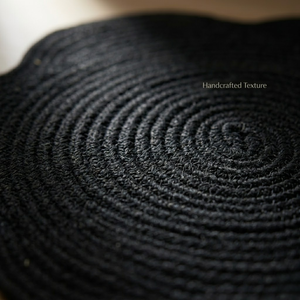 Woven Jute Scallop <b>Table</b> Mat Unique Design Handmade Round | <b>Table</b> Decoration Home Hotel Use <b>Low</b> Price Bulk Supply Export Quality - Product Image 2