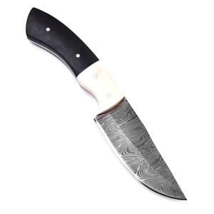 Cuchillos de caza de hoja fija con mango de madera al por mayor, cuchillo de supervivencia de acero inoxidable para exteriores con funda - Product Image 1