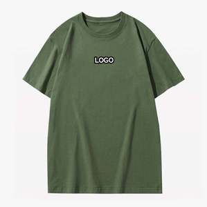 T-shirt à col rond pour homme, manches courtes, en coton doux, décontracté, à porter tous les jours, confortable, léger, basique - Product Image 1