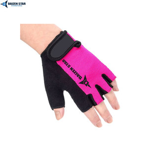 Gants de cyclisme Daizen Star à demi-doigts rose et noir, longueur poignet, séchage rapide, décontractés, printemps-été - Product Image 3