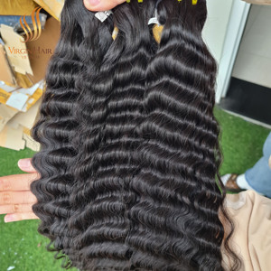 Paquetes de pelo rizado crudo al por mayor 100% pelo crudo vietnamita pelo sin procesar color natural mejor precio - Product Image 3