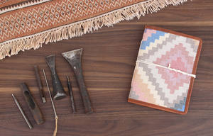 สมุดบันทึกส่วนตัวแบบปรับแต่งได้ สมุดบันทึกความทรงจำ อัลบั้มภาพ พรมเคลลิมพิมพ์ลาย สมุดบันทึกงานศิลปะทำมือ และแผ่นรองเขียนแบบปลอดกรด - Product Image 2