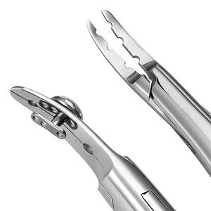 Herramienta de Ortodoncia de Alta Calidad, Pinza para Colocar Ligaduras Mathieu con Portaagujas Dentados, Acero Inoxidable, Accionamiento Manual - Product Image 4