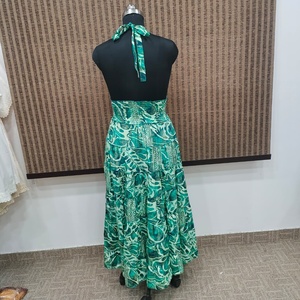 Sleeveless African Print Maxi Dress Women V Neck Tiered <b>Long</b> Dress Elegant <b>Floral</b> Casual Summer Beachwear - Product Image 4