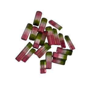Superbes pierres de tourmaline pastèque naturelle taillées en octogone, séparation tricolore parfaite, certifiées IGI, gemmes en vrac de qualité AAAA, vente en gros - Product Image 2