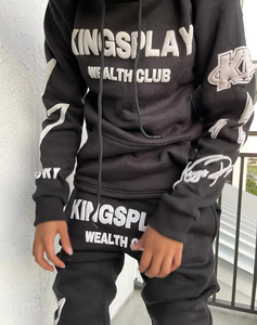 Conjunto Deportivo de 2 Piezas, Estilo Americano Clásico, Pantalones y Sudadera con Capucha, Lavado Ácido, Estampado, Ajustado, Ligero, Retro - Product Image 4