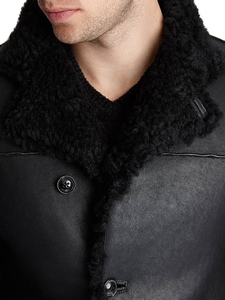 เสื้อโค้ทหนังผู้ชาย แฟชั่นแนวเมือง แจ็คเก็ตตัวยาว ดีไซน์ทันสมัย สวมใส่สบาย เหมาะสำหรับฤดูหนาว สไตล์สตรีท ใช้ได้ในชีวิตประจำวัน - Product Image 6
