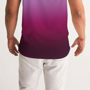 เสื้อกล้ามคอกลมผู้ชายไล่เฉดสี แห้งเร็ว สไตล์ลำลอง พิมพ์ลายแบบซับลิเมชั่น ผ้าโพลีเอสเตอร์ถัก - Product Image 5