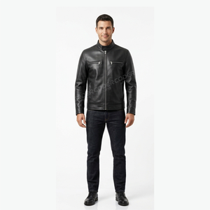 Blouson Bomber en Soie pour Homme, Design Moderne, Respirant, Vêtement d'Extérieur Hiver, Nouvelle Arrivée 2026, Veste en Cuir en Gros - Product Image 5