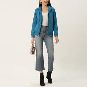 Sudaderas con Capucha de Algodón de Alta Calidad para Mujer, con Cierre Completo, Ropa Deportiva Elegante, Ropa de Gimnasio, Bordado, Logotipo Personalizado al por Mayor, Marca Privada - Product Image 3