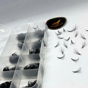Extensiones de Pestañas al por Mayor, Abanicos Preformados Wispy 5D 7D 9D, Pelo Sintético Hecho a Mano, Longitud 8mm-20mm, Curvatura CC/D/DD/M/L, Marca Privada - Product Image 4