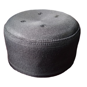 หมวกแก๊ปพิมพ์ลายสำหรับชาวไทย Kaba malaysian Boat มุสลิมมุสลิมหมวกตาข่ายผ้าฝ้ายสีดำสีขาวในบังคลาเทศ - Product Image 1